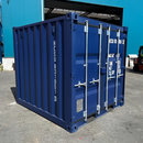8ft Blue Steel Storage Container – Compact Outdoor Storage Unit
