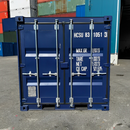 8ft Blue Steel Storage Container – Compact Outdoor Storage Unit