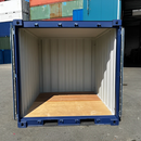 8ft Blue Steel Storage Container – Compact Outdoor Storage Unit