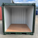 8ft Green Steel Storage Container – Compact Secure Storage Unit