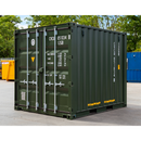 10ft Green Steel Storage Container – Secure and Durable Outdoor Storage