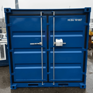 4ft Mild Steel Storage Container - RAL 5010 Blue - Weather-Resistant On-Site Storage