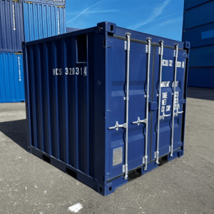 8ft Carbon Steel Mobile Workshop Container – Durable Workspace with Storage & Optional Electrical Setup