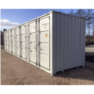 40ft High Cube Side Opening Shipping Container – 4 Side Doors, Extra Height Steel Storage Unit
