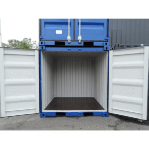 8ft Shipping Container – New, Weatherproof Steel Storage Unit with Lockable Doors